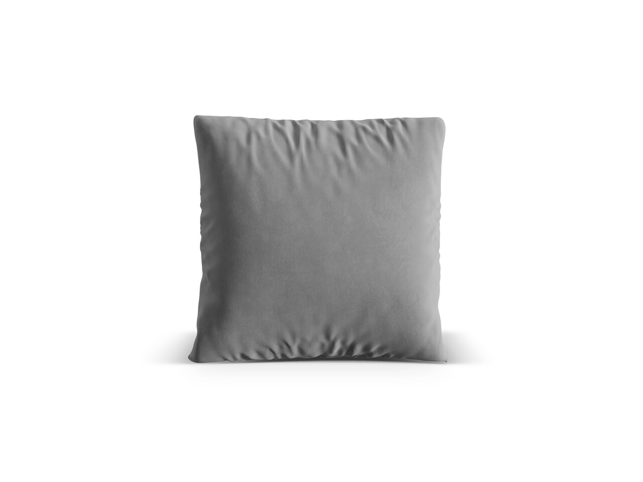 Perna decorativa, Nuria-88, Micadoni Home, 50x50 cm, catifea, gri - imagine 3
